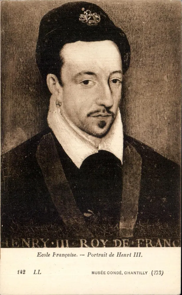 Porträt von Henri III — Schule Frankreich — Musée Condé, Chantilly (273) - Vorderseite