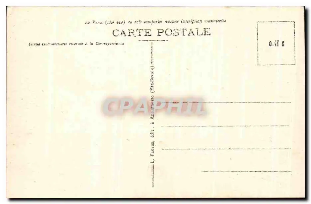 Chamonix-Mont-Blanc (Haute-Savoie) — Risse am Mer de Glace — Verlag L. Fauraz, Nr. 454 - Rückseite