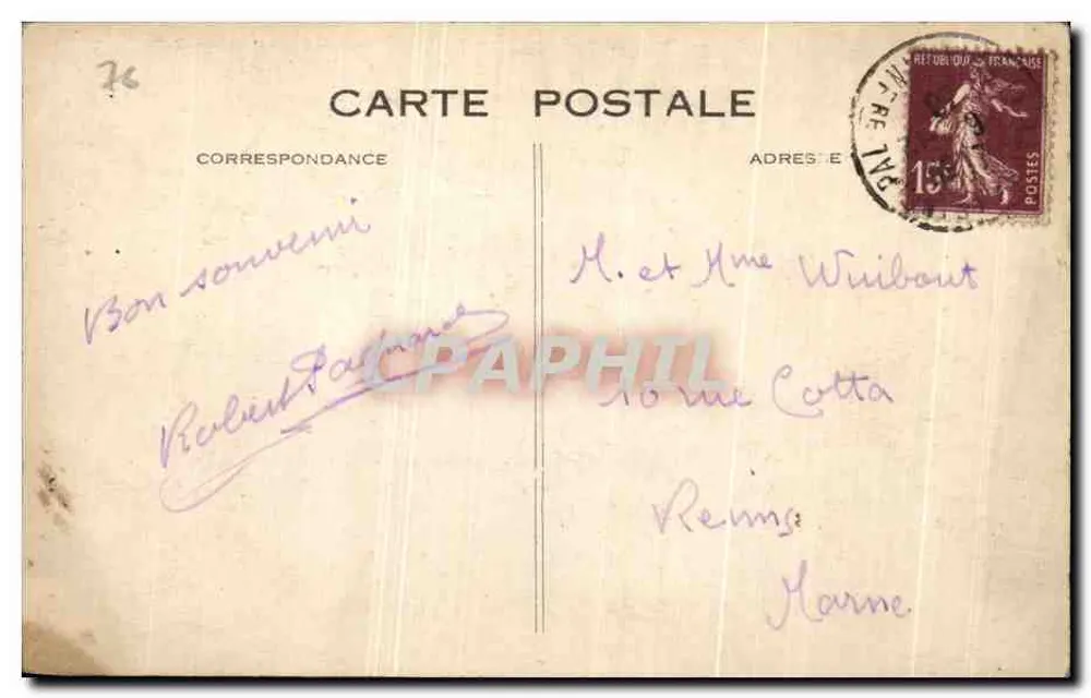 Nice Havrais — Die Strandpromenade und die Pointe de la Héye — G. P. Le Meyre, Nr. 104 - Rückseite