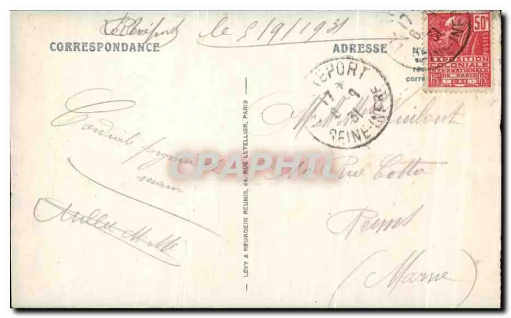 Le Tréport — O Casino — LL - Verso