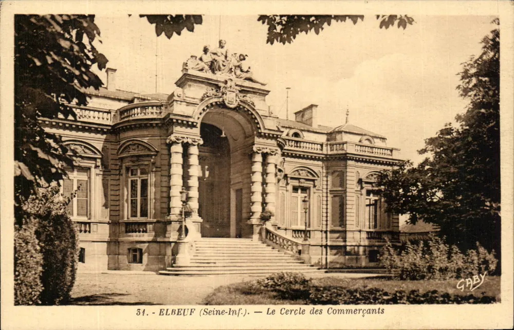 Elbeuf (Seine-Inf.) — O Círculo dos Comerciantes — Gaby - Frente