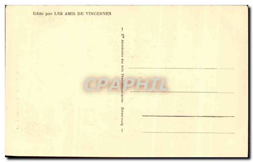 Vincennes - Bergfried - Zimmer im dritten Stock — Verlag LES AMIS DE VINCENNES, n° 37 - Rückseite