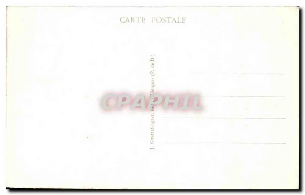 Riom - Casa storica — Salumeria Comestibili — editore G. D'O. n°1340 - Verso
