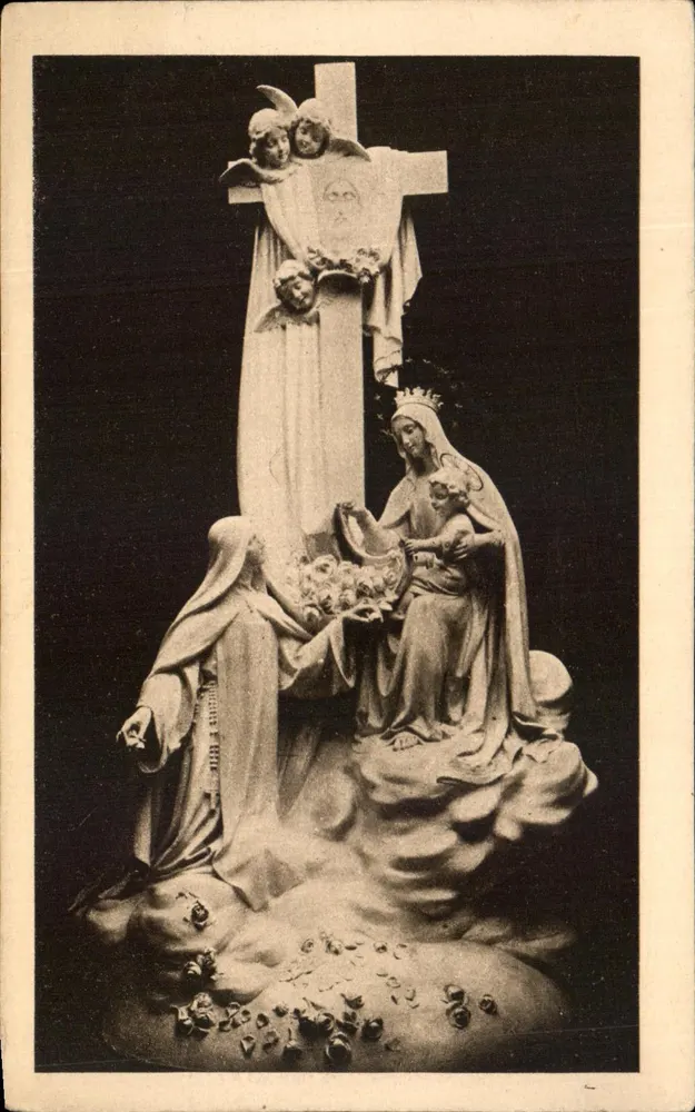 Statue der Jungfrau Maria und Christus — Kapelle der Karthäuserinnen von Lisieux — unbekannter Verleger - Vorderseite