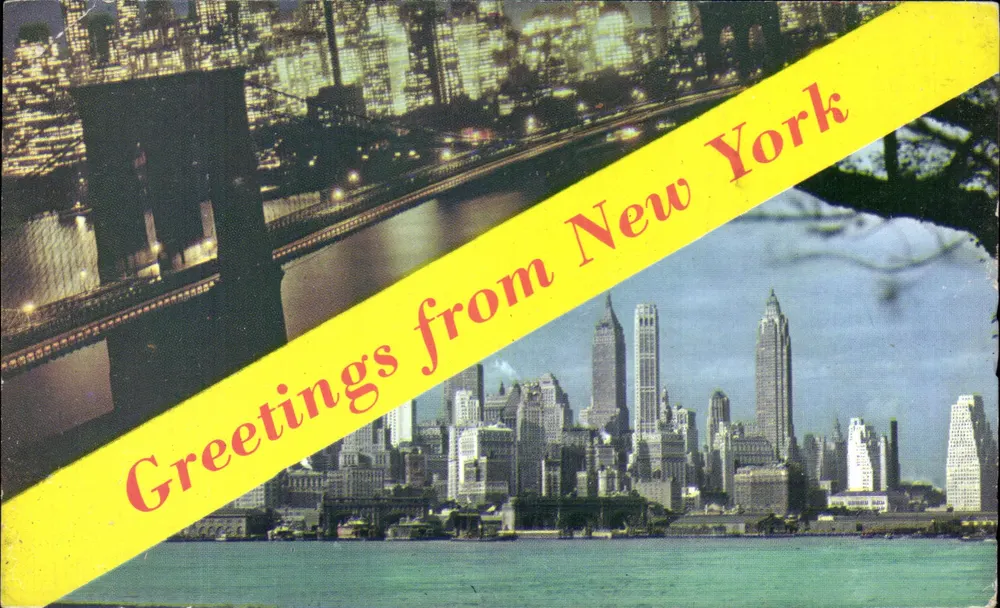 Brooklyn Bridge e skyline de Nova York — Progressive Publications Inc. n° K28 - Frente