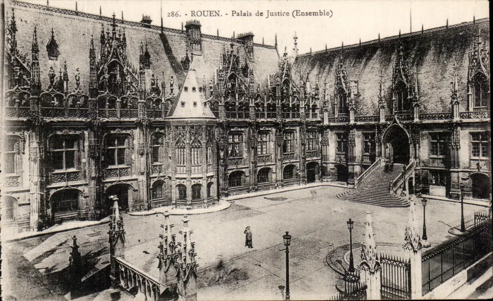 Rouen - Palácio de Justiça (Conjunto) — editor 'La Cigogne', n° 286 - Frente