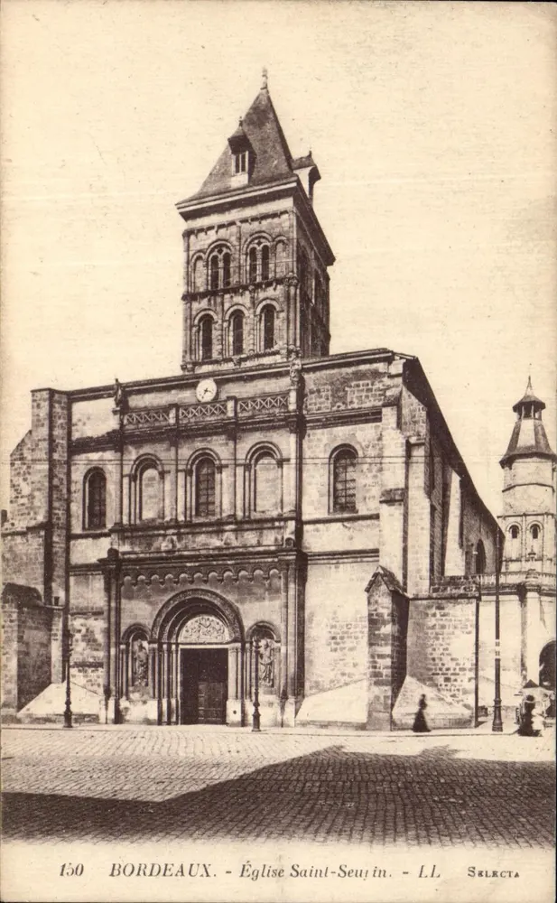 Bordeaux - Igreja de São Seuvin - LL Selecta, n°150 - Frente