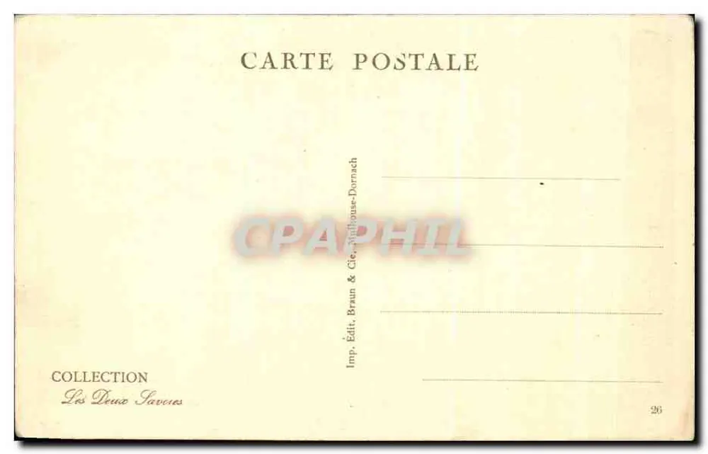 Chamonix — Vue générale et Mont-Blanc — éditeur Braun & Cie, n° 2040 - Achterkant