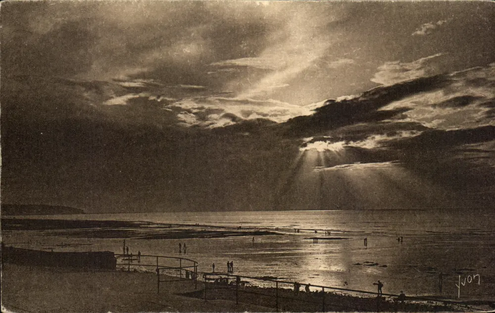 Dieppe (Seine-Inférieure) — Crepúsculo na Praia — JUON - Frente