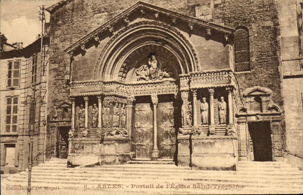 Arles - Portal der Kirche Saint-Trophime — Sammlung Art Magali, n°8 - Vorderseite