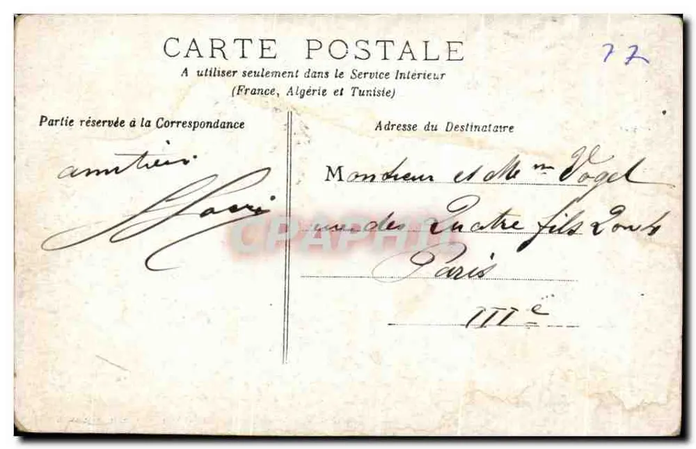 Ferêt de Fontainebleau — Kapelle Notre-Dame de Bon Secours — Verlag L.D. Fontainebleau - Rückseite