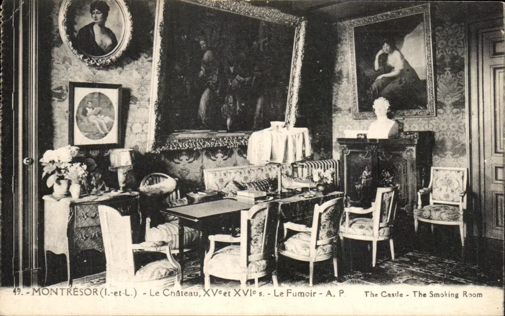 Montresor (Loir-et-Cher) - Das Schloss, 15. und 16. Jahrhundert - Der Rauchsaal - A.P. - Vorderseite