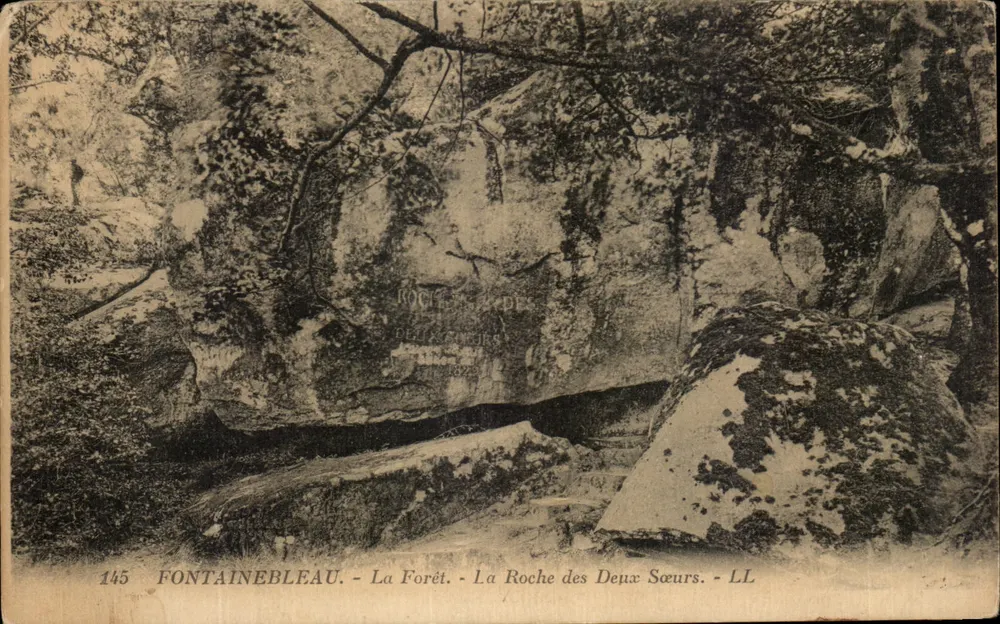 Fontainebleau - Der Wald - La Roche des Deux Sœurs - LL - Vorderseite
