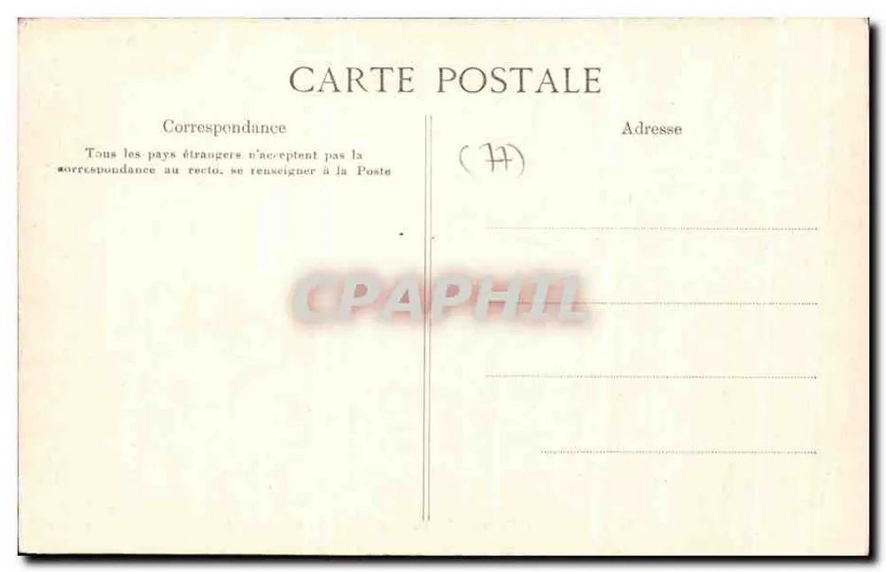 Floresta de Fontainebleau — Gorges de Franchard — E. L.D. - Verso