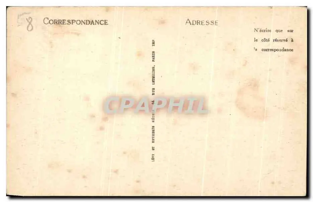 Dieppe — Perspectiva do Boulevard de Verdun — LL. n°275 - Verso