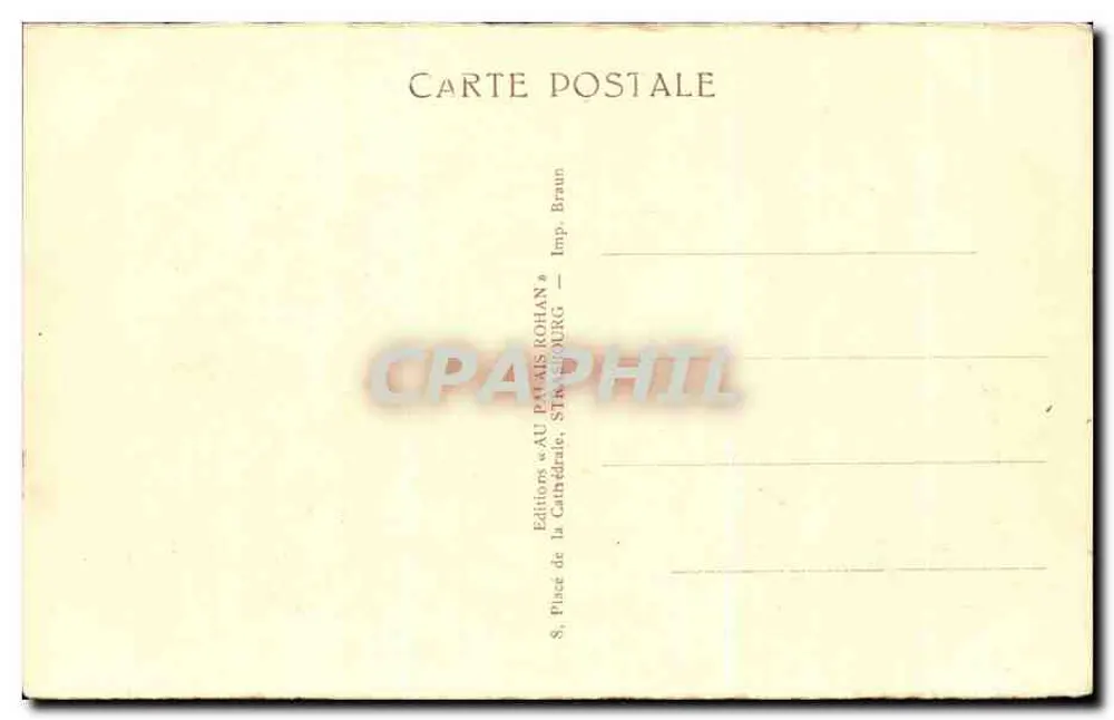 Estrasburgo — A Catedral — Portal Central — Editor «AU PALAIS DOHAN» - Verso
