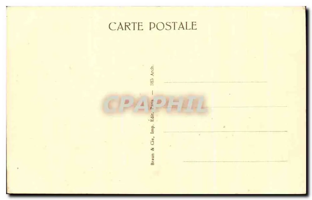 Strasbourg — A Catedral, Fachada Principal — Braun & Cie, Imp. Edit. Paris - Verso