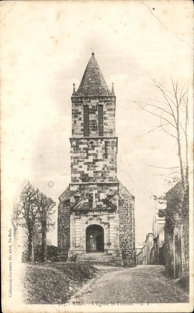 Vire - A Igreja de São Tomé — G. F. — Coleção German filho mais velho, St-Malo - Frente