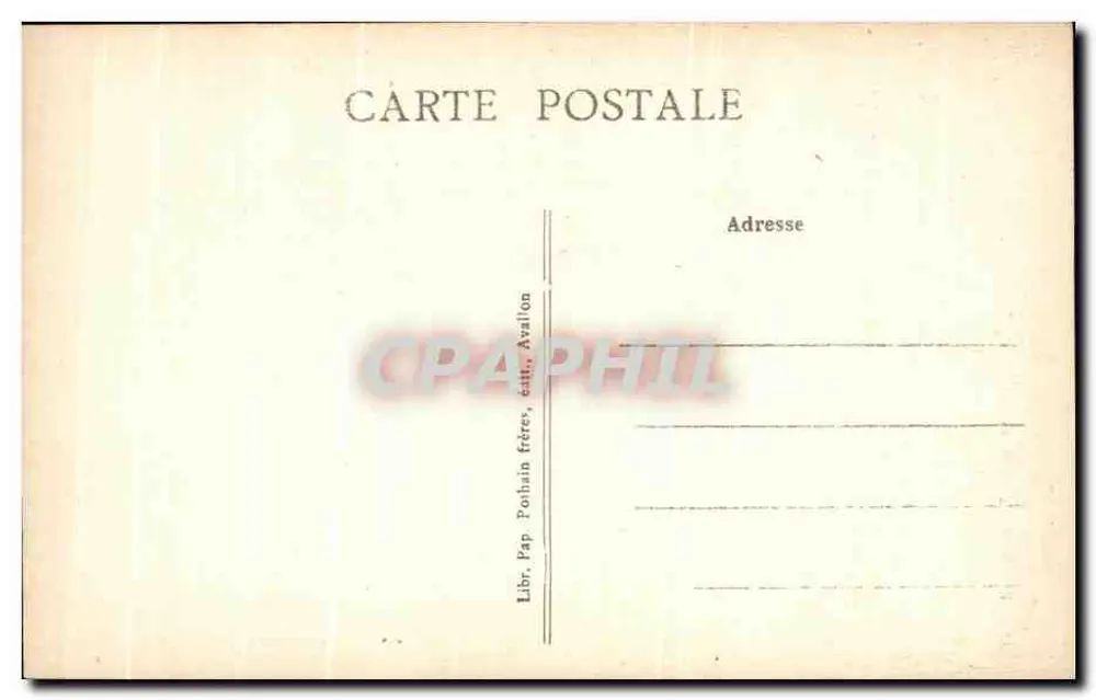 Sapèrè-sous-Vézelay — Esculturas da fachada da igreja — Livraria Pohain irmãos, editora, Ayalon - Verso