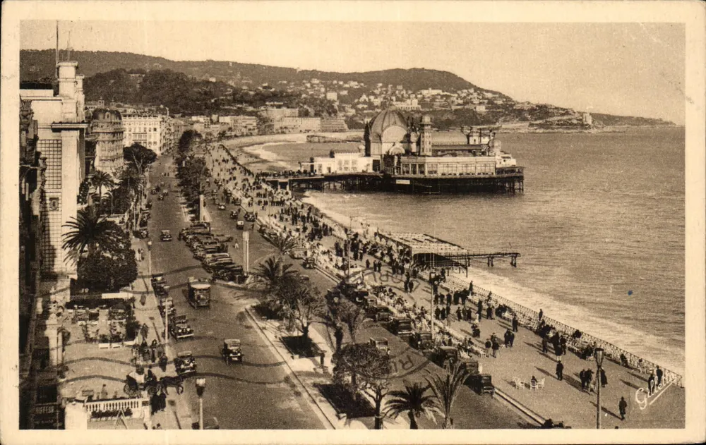 Côte d'Azur — Ansicht der Promenade — J. GILLETTE et Cie, 177 - Vorderseite