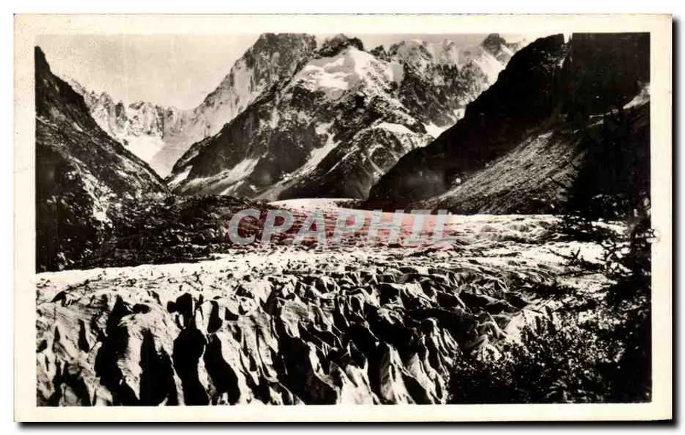 चमोनिक्स — ग्लेशियर ऑफ मर डे ग्लेस — एडिशन जे. डोरे - आगे