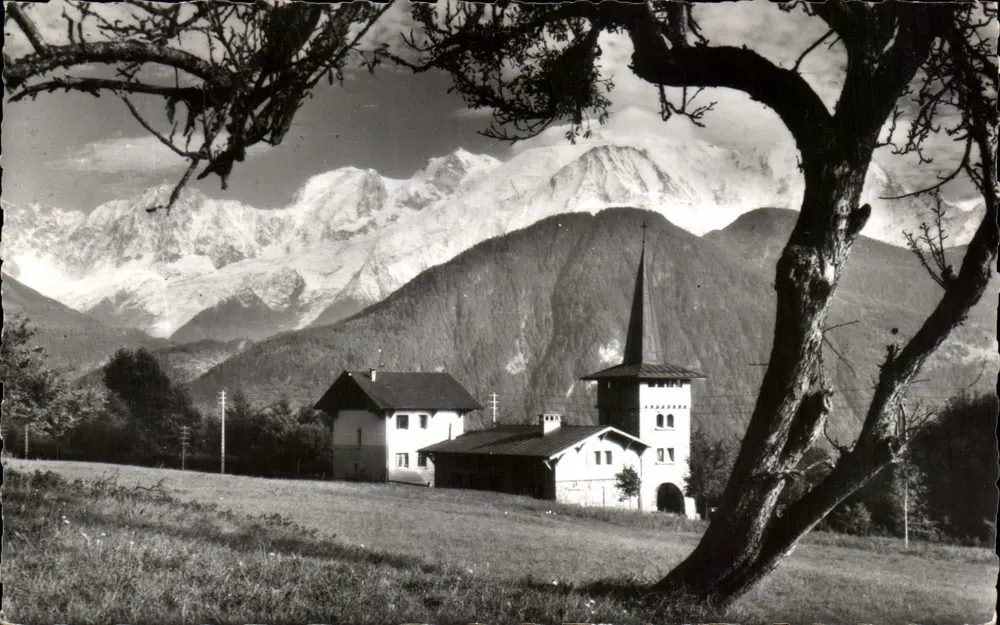 Plateau d'Assy — Der Tempel und die Kette des Mont-Blanc — Éditions G. Rossa-Mignod - Vorderseite