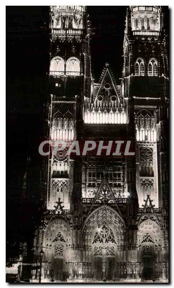 Die beleuchtete Kathedrale — In der Touraine — Ausgabe 'Les Donions' — Nr. 1951 - Vorderseite