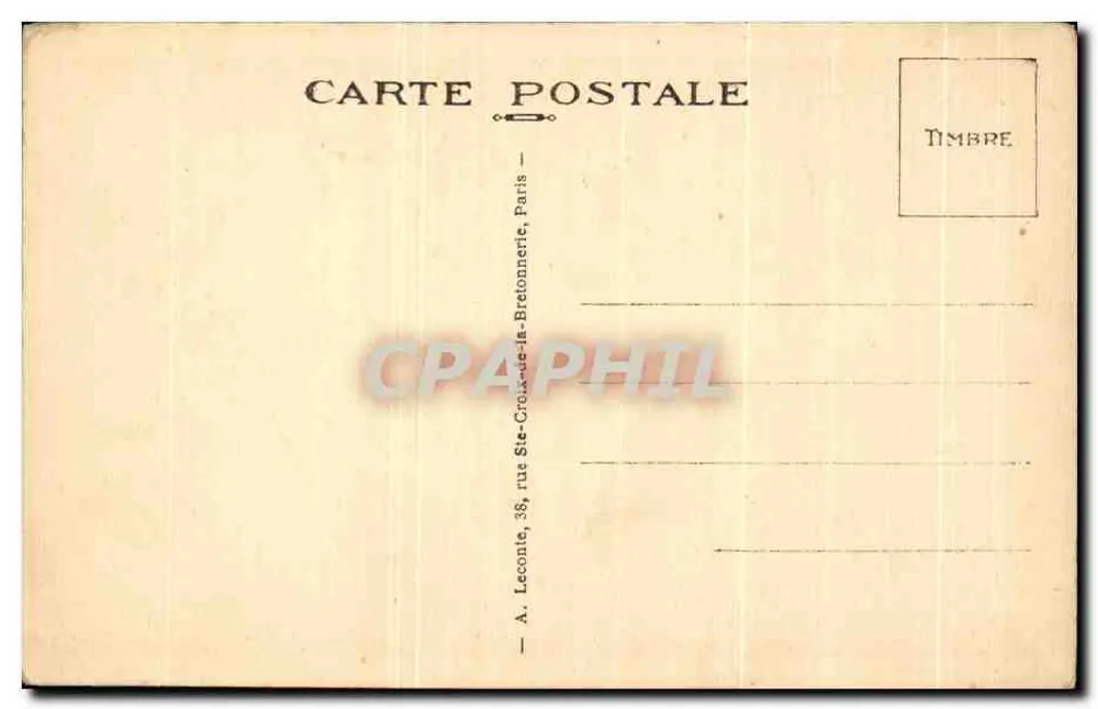 Jardins do Luxembourg — Estátua nas avenidas — A. Leconte, Paris, n°102 - Verso