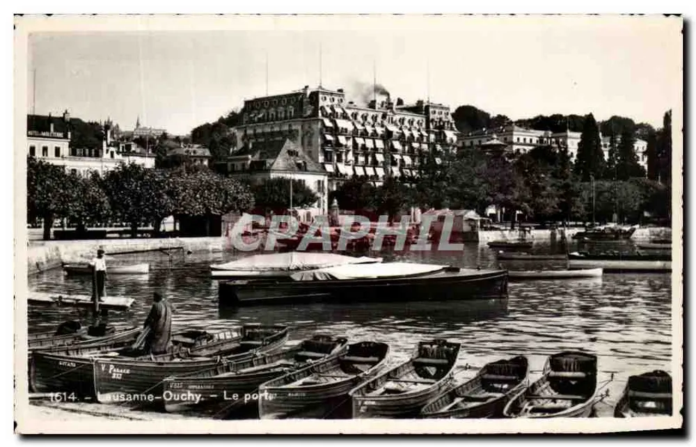 Lausanne-Ouchy — O porto — Sociedade Gráfica Neuchâtel n°614 - Frente