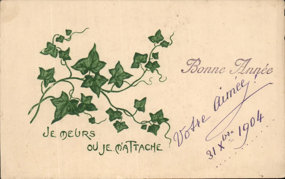 Ivraie — Decoração vegetal — Carta postal anônima - Frente