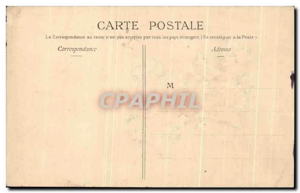 Ivraie — Decoração vegetal — Carta postal anônima - Verso