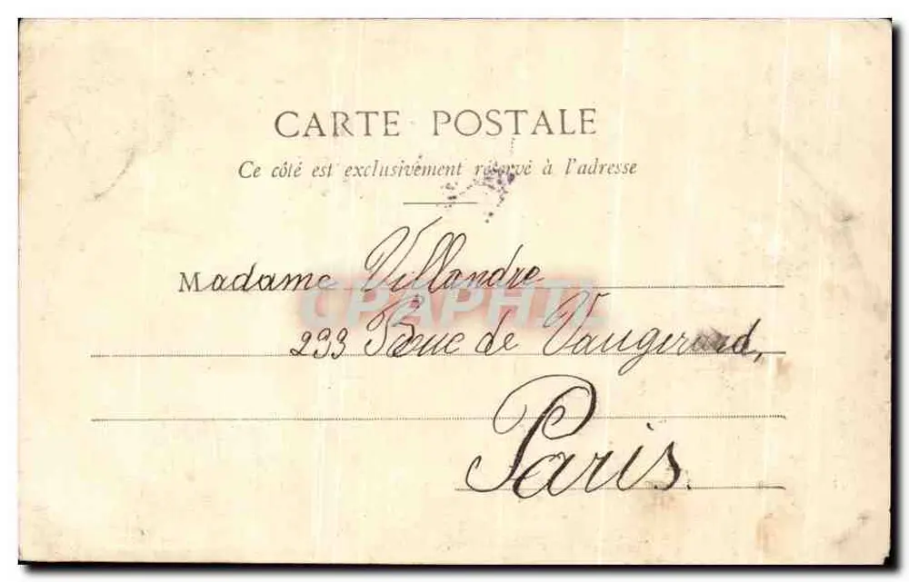 La Petite Mendianté — scène de rue avec enfant — éditeur Marcel Houjany - Rückseite