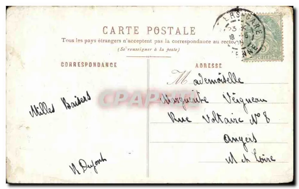 Vielfarbige Anemonen — Serie C — Verlag nicht sichtbar - Rückseite