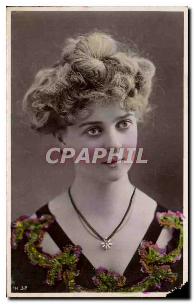 Junge Frau — Portrait — Colortype (Co. Lageno Dépose) - Vorderseite