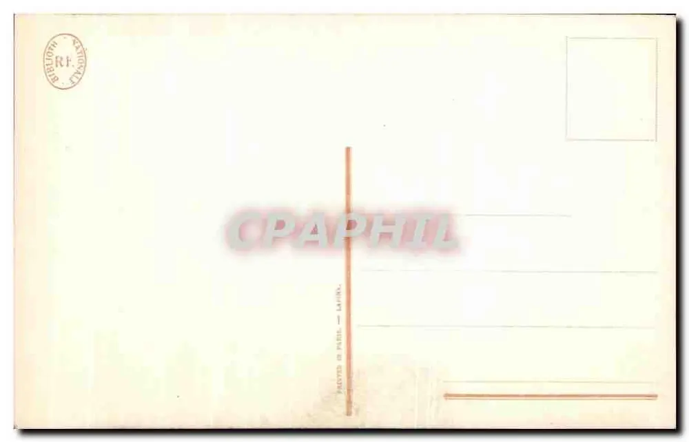 Nationalbibliothek — Thema: Szene eines Besuchs in der Bibliothek — Verlag A.P.D.R. Nr. 8630 - Rückseite
