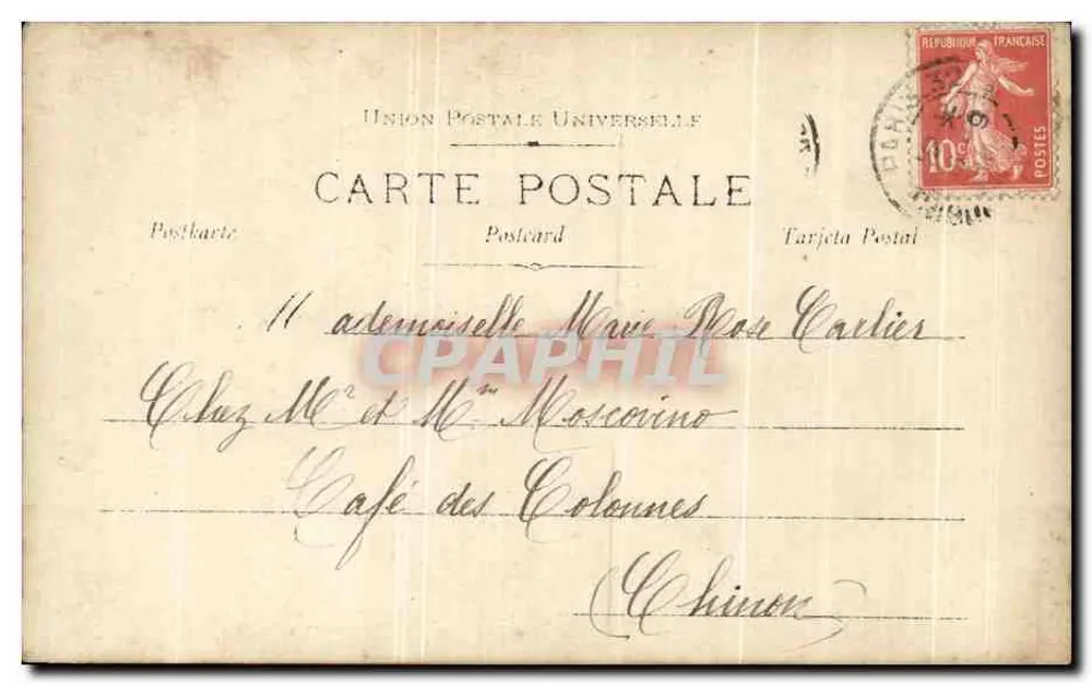 Les Niches de Suzette — Szene mit zwei jungen Mädchen — M. F. Éditeurs, n° 617/6 - Rückseite