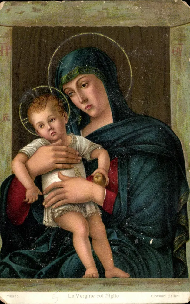 Die Jungfrau mit dem Kind — Giovanni Bellini — Stengel & Co., g.m.b.H., Dresden - Vorderseite
