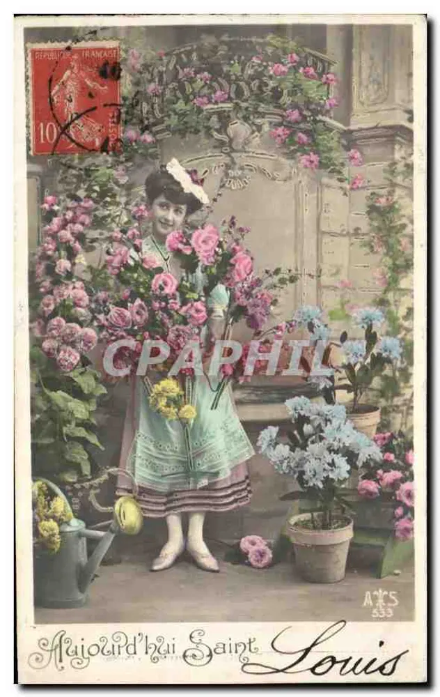 Frau mit Rosenstrauß — Saint-Louis — A&S 333 - Vorderseite