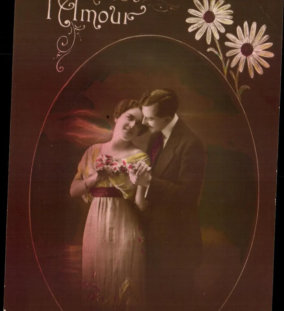 Liebe — Ansichtskarte eines Paares — Verlag: Photo, Dax, Norden - Vorderseite