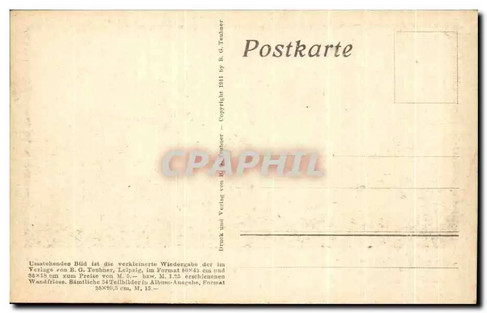 Diefenbach: Per aspera ad astra — Silhouette eines Bären und eines Affen — Teubner, Teilbild 13 - Rückseite