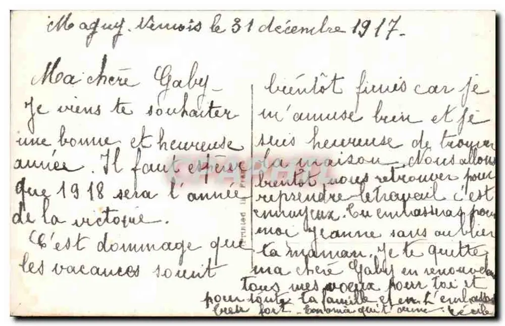 Arranjo de flores — Mil Beijos — DIX 881 - Verso