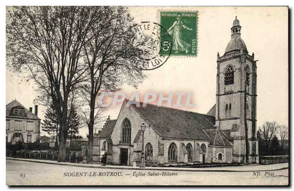 Nogent-le-Rotrou — Kirche Saint-Hilaire — ND. Phot. - Vorderseite