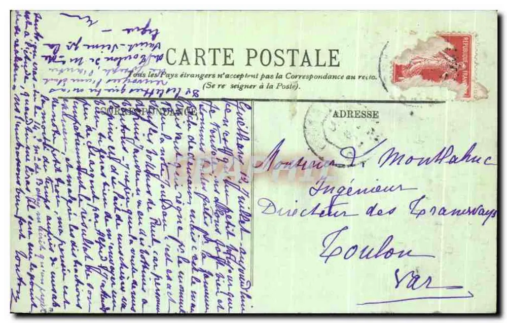 Um Pastor — LL. — SCÈNES ET TYPES DES PYRÉNÉES - Verso