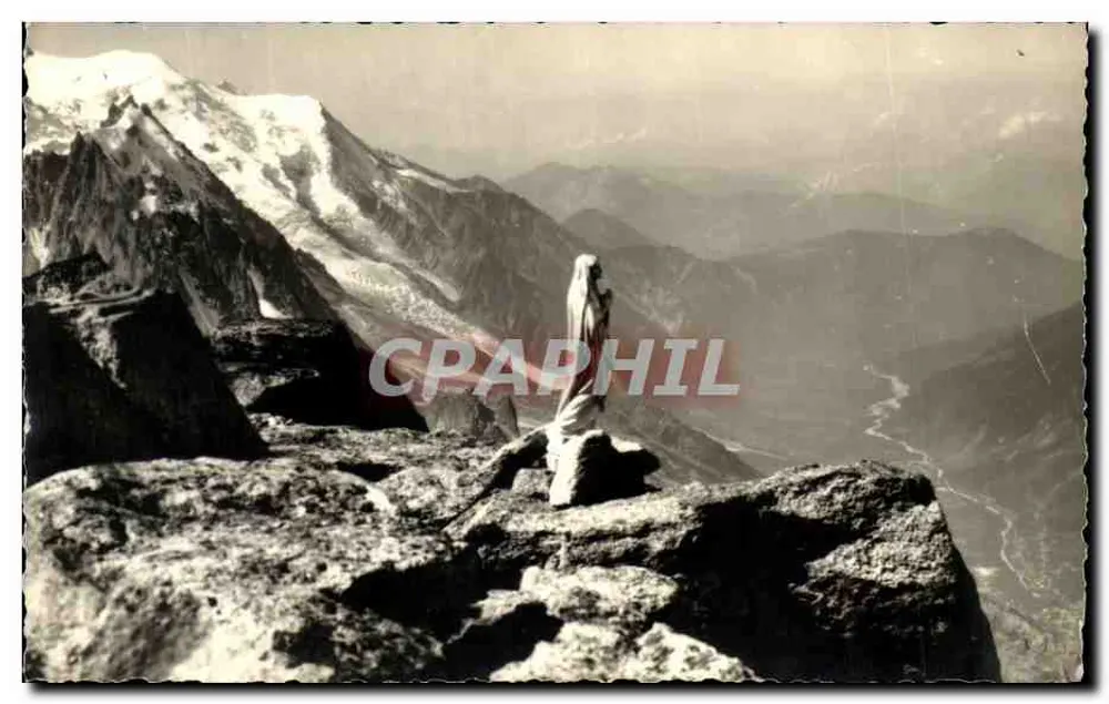 3000 मीटर पर माँ की प्रतिमा — अर्व के शिखर — अज्ञात प्रकाशक - आगे