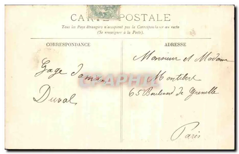 Saint-Adrien — Chegada do Navio de Rouen — LL. — n° 383 - Verso