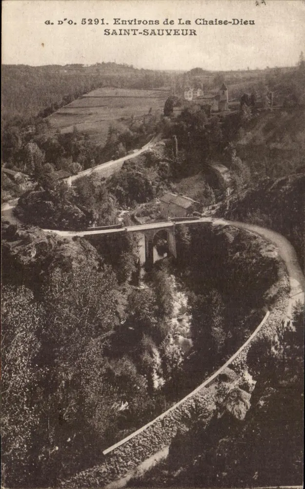 Ao redor de La Chaise-Dieu — Saint-Sauveur — J. Constefangeas, editor, n° 5291 - Frente