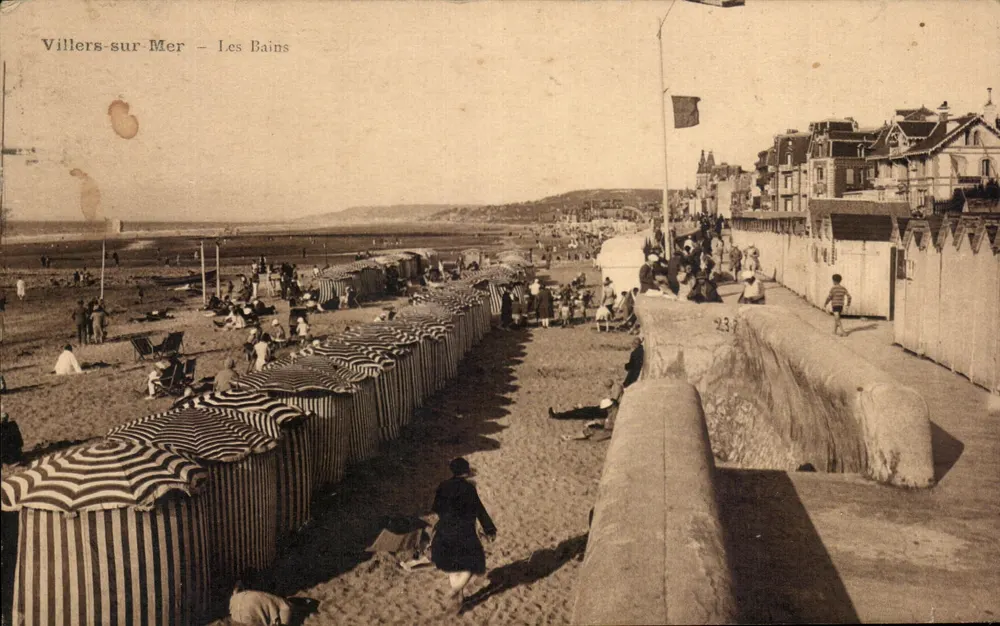 Villers-sur-Mer — Os Banhos — Editor: Edit. Réservée X. Gourlay - Frente