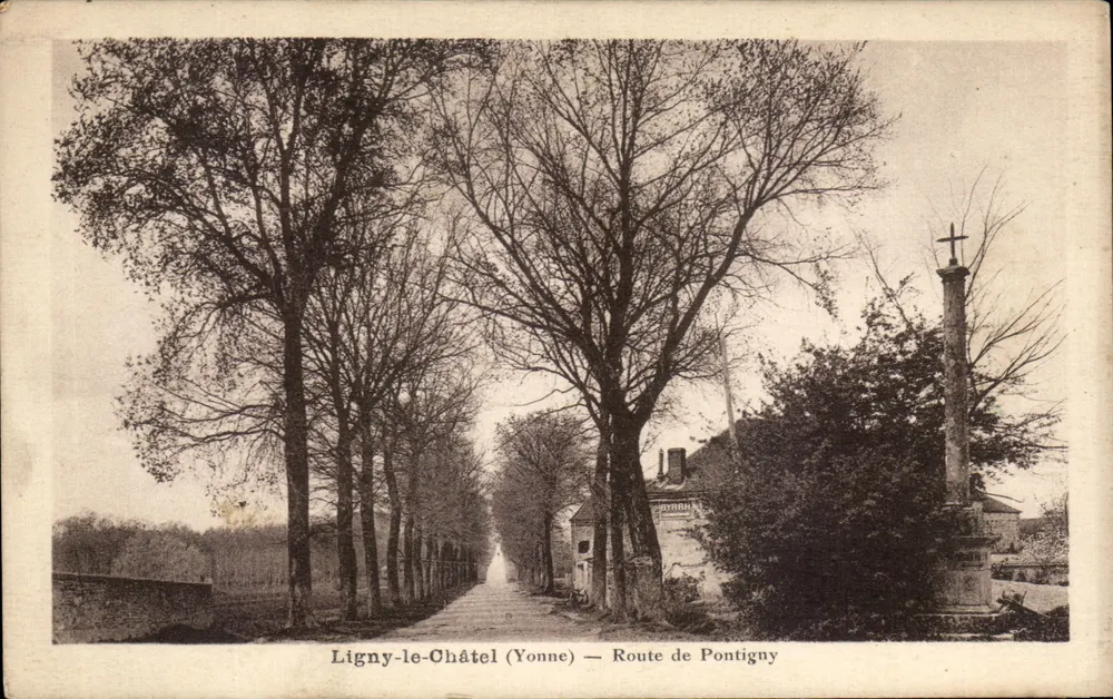 Ligny-le-Châtel (Yonne) — Estrada de Pontigny - Frente