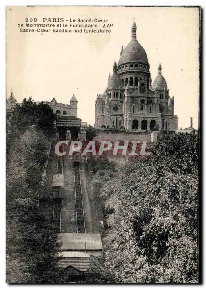 Paris - Der Sacré-Cœur und der Funicular — Artist Editions LIP, n°299 - Vorderseite
