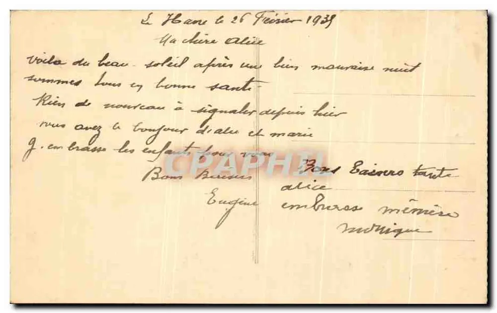 Le Havre — A Bolsa e a Nova Postagem — Editor desconhecido, n°7 - Verso